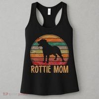 Retro Rottweiler Mom Gift Rott Dog Mother Pet Rottie Mama Women's Tank Top thumb 3