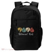 Retirement Rocks Musician Guitar Pick Guitars Guitarists Backpack thumb 0