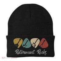 Retirement Rocks Musician Guitar Pick Guitars Guitarists Beanie thumb 0