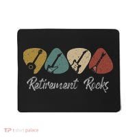 Retirement Rocks Musician Guitar Pick Guitars Guitarists Mousepad thumb 0