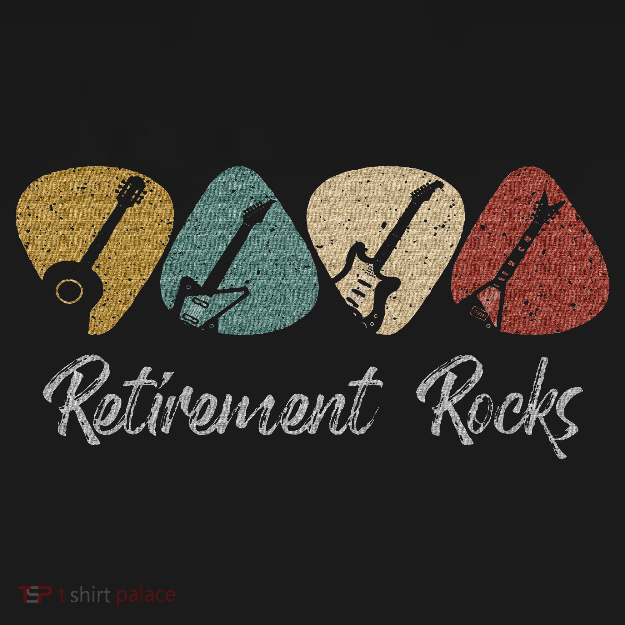 Retirement Rocks Musician Guitar Pick Guitars Guitarists Mousepad