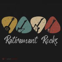 Retirement Rocks Musician Guitar Pick Guitars Guitarists Ornament thumb 1