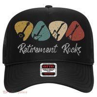 Retirement Rocks Musician Guitar Pick Guitars Guitarists Hat thumb 0