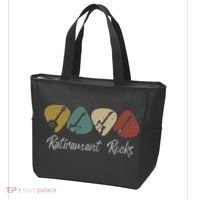 Retirement Rocks Musician Guitar Pick Guitars Guitarists Tote Bag thumb 3