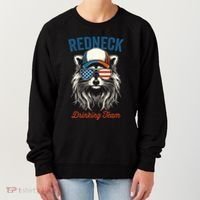 Redneck Raccoon Mullet White Trash Party Attire Hillbilly Gift Women's Sweatshirt thumb 0