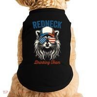 Redneck Raccoon Mullet White Trash Party Attire Hillbilly Gift Doggie Tank thumb 0