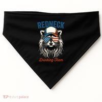 Redneck Raccoon Mullet White Trash Party Attire Hillbilly Gift USA-Made Doggie Bandana thumb 0