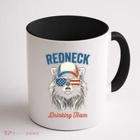 Redneck Raccoon Mullet White Trash Party Attire Hillbilly Gift Coffee Mug thumb 1