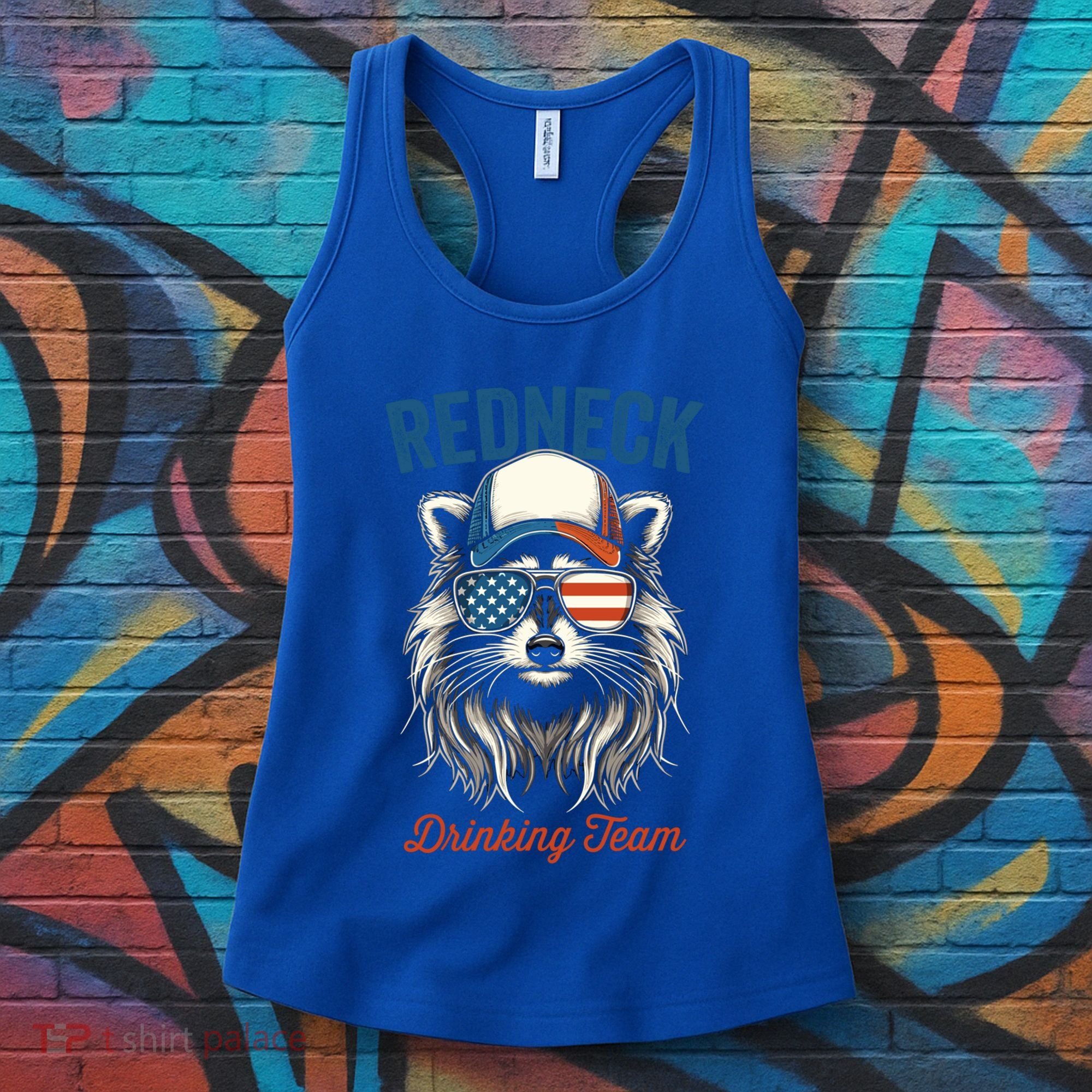 Redneck Raccoon Mullet White Trash Party Attire Hillbilly Gift Women's Tank Top