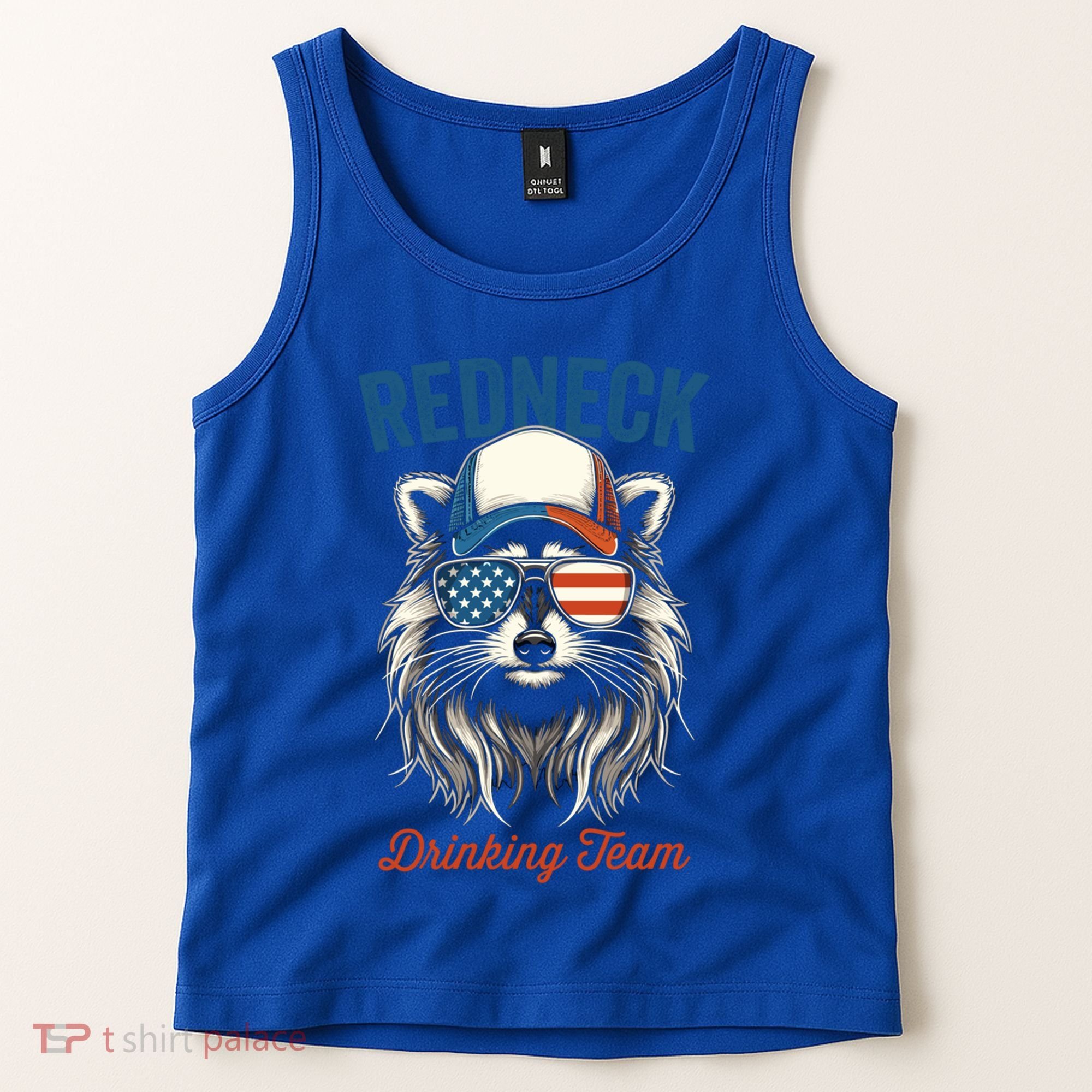 Redneck Raccoon Mullet White Trash Party Attire Hillbilly Gift Tank Top