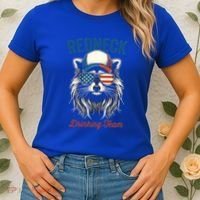 Redneck Raccoon Mullet White Trash Party Attire Hillbilly Gift Women's T-Shirt thumb 2