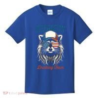 Redneck Raccoon Mullet White Trash Party Attire Hillbilly Gift Kids T-Shirt thumb 0