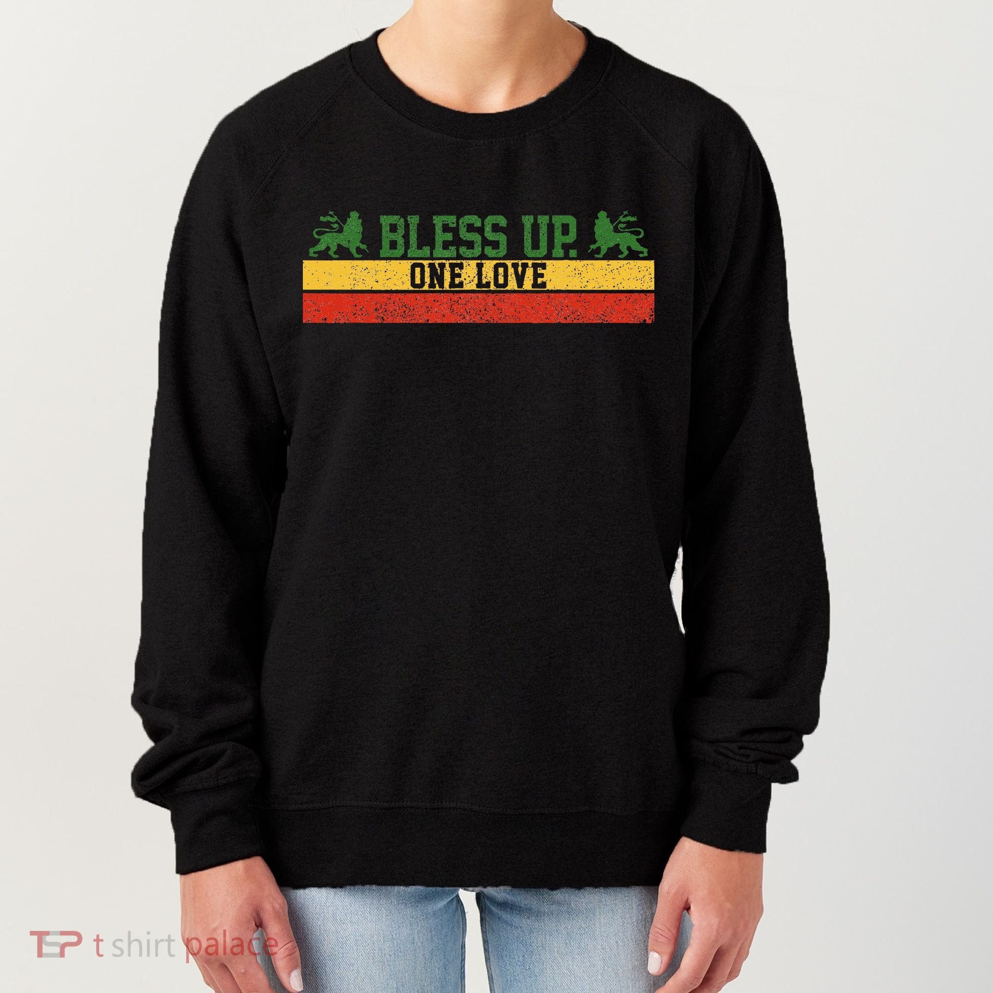 Rastafari Reggae Music Bless Up Dub Dancehall Rasta Gift Women's Sweatshirt