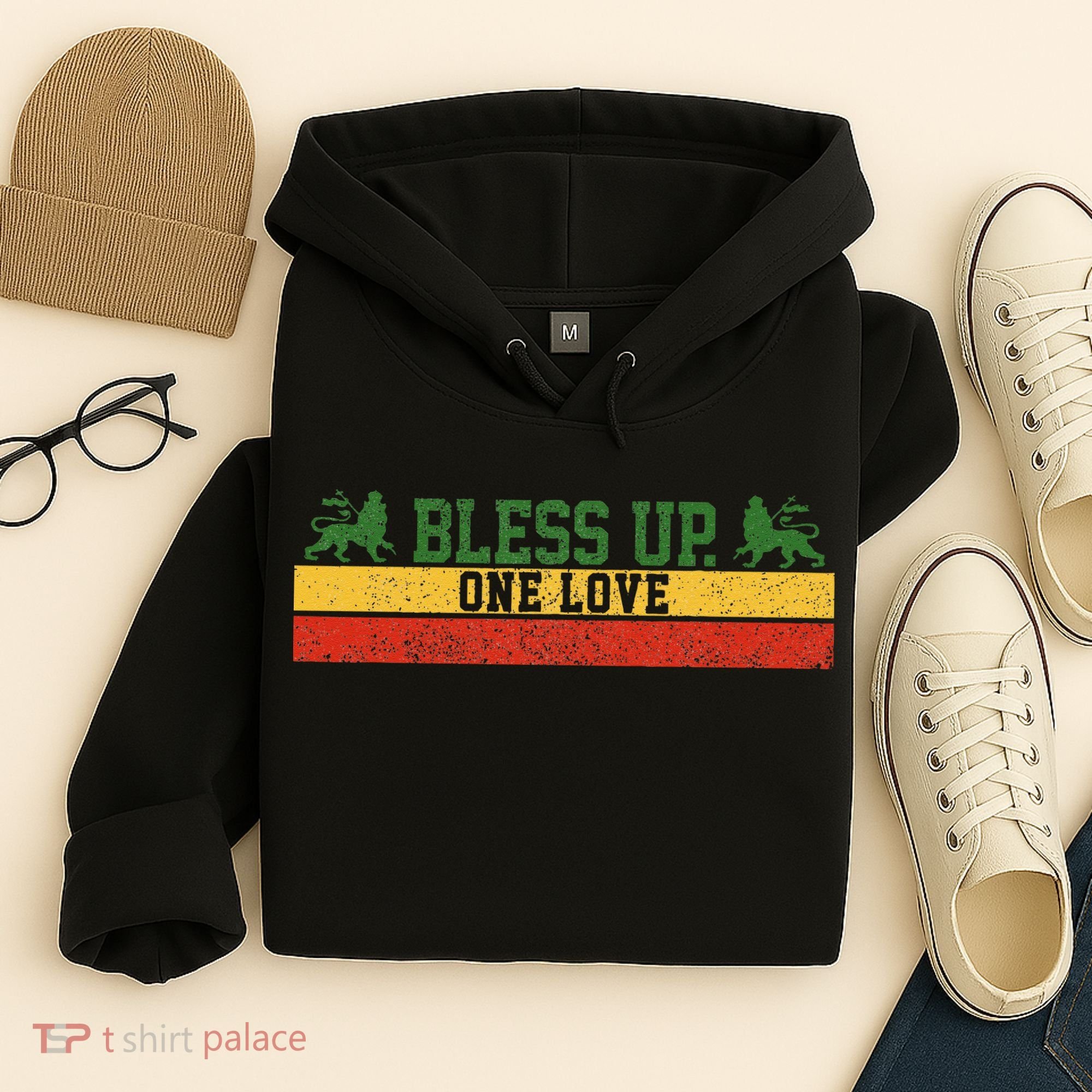 Rastafari Reggae Music Bless Up Dub Dancehall Rasta Gift Hoodie