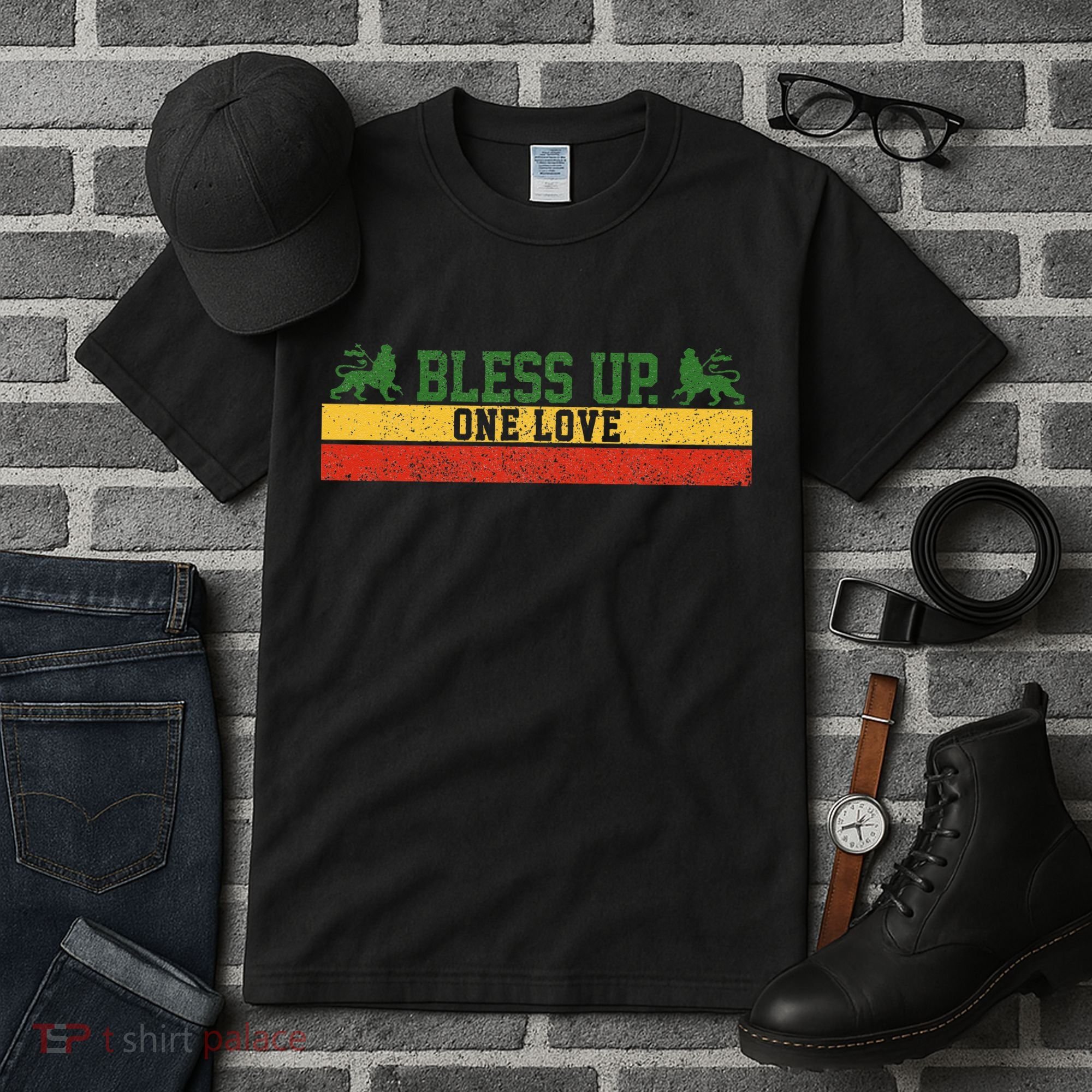 Rastafari Reggae Music Bless Up Dub Dancehall Rasta Gift Tall T-Shirt