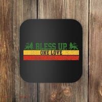 Rastafari Reggae Music Bless Up Dub Dancehall Rasta Gift Coaster thumb 0