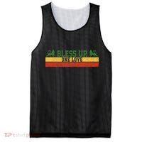Rastafari Reggae Music Bless Up Dub Dancehall Rasta Gift Mesh Reversible Basketball Jersey Tank thumb 0