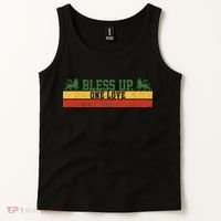 Rastafari Reggae Music Bless Up Dub Dancehall Rasta Gift Tank Top thumb 2