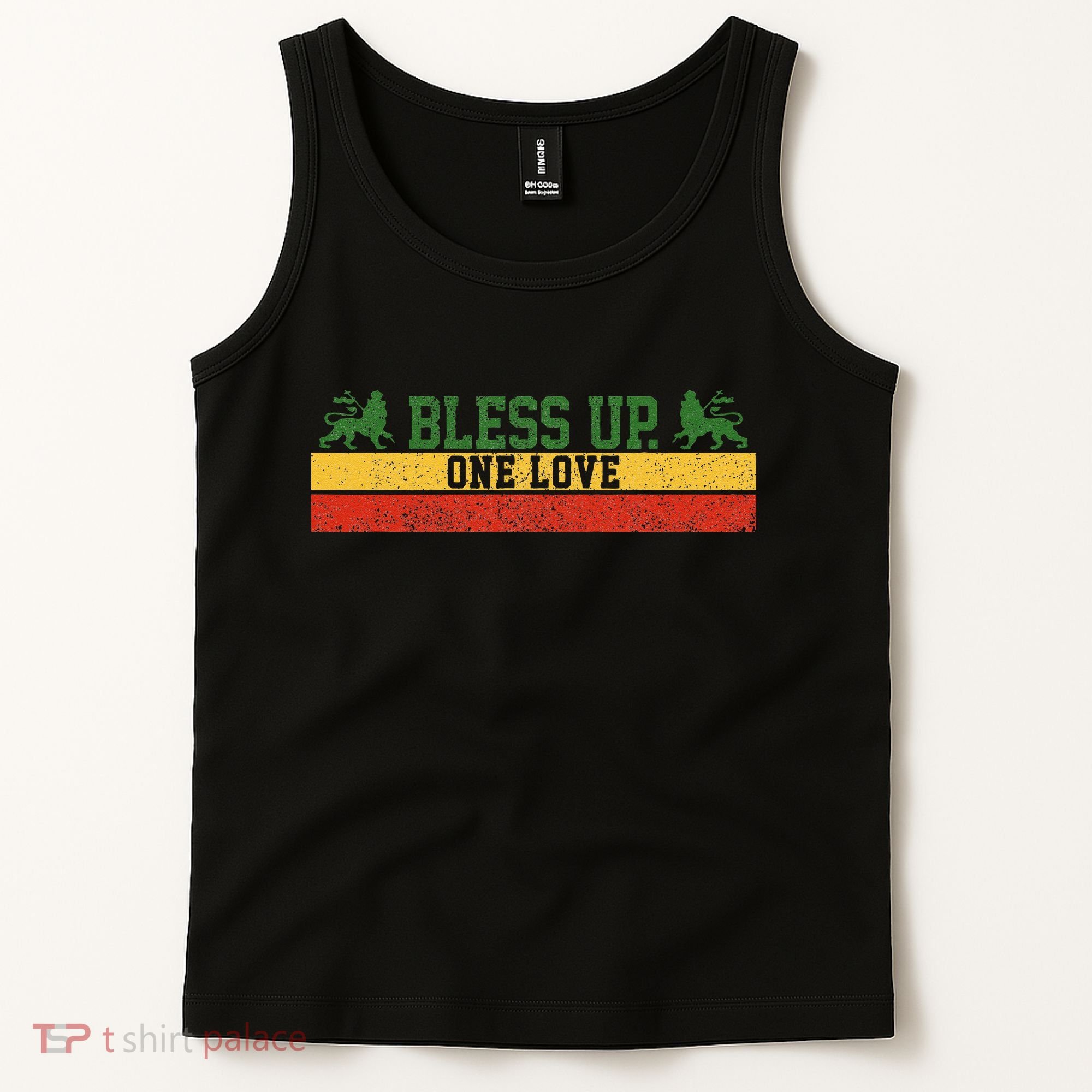 Rastafari Reggae Music Bless Up Dub Dancehall Rasta Gift Tank Top