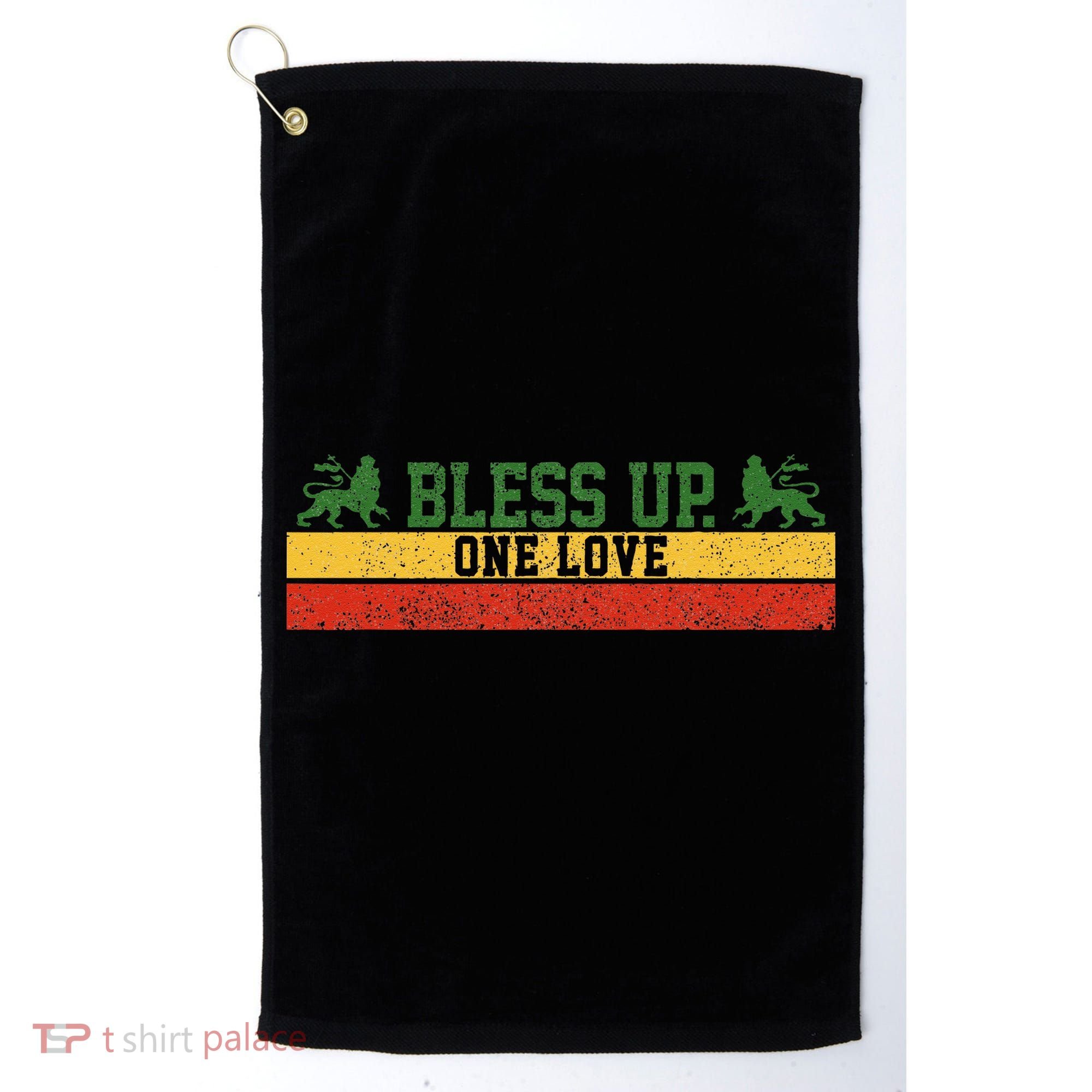 Rastafari Reggae Music Bless Up Dub Dancehall Rasta Gift Golf Towel