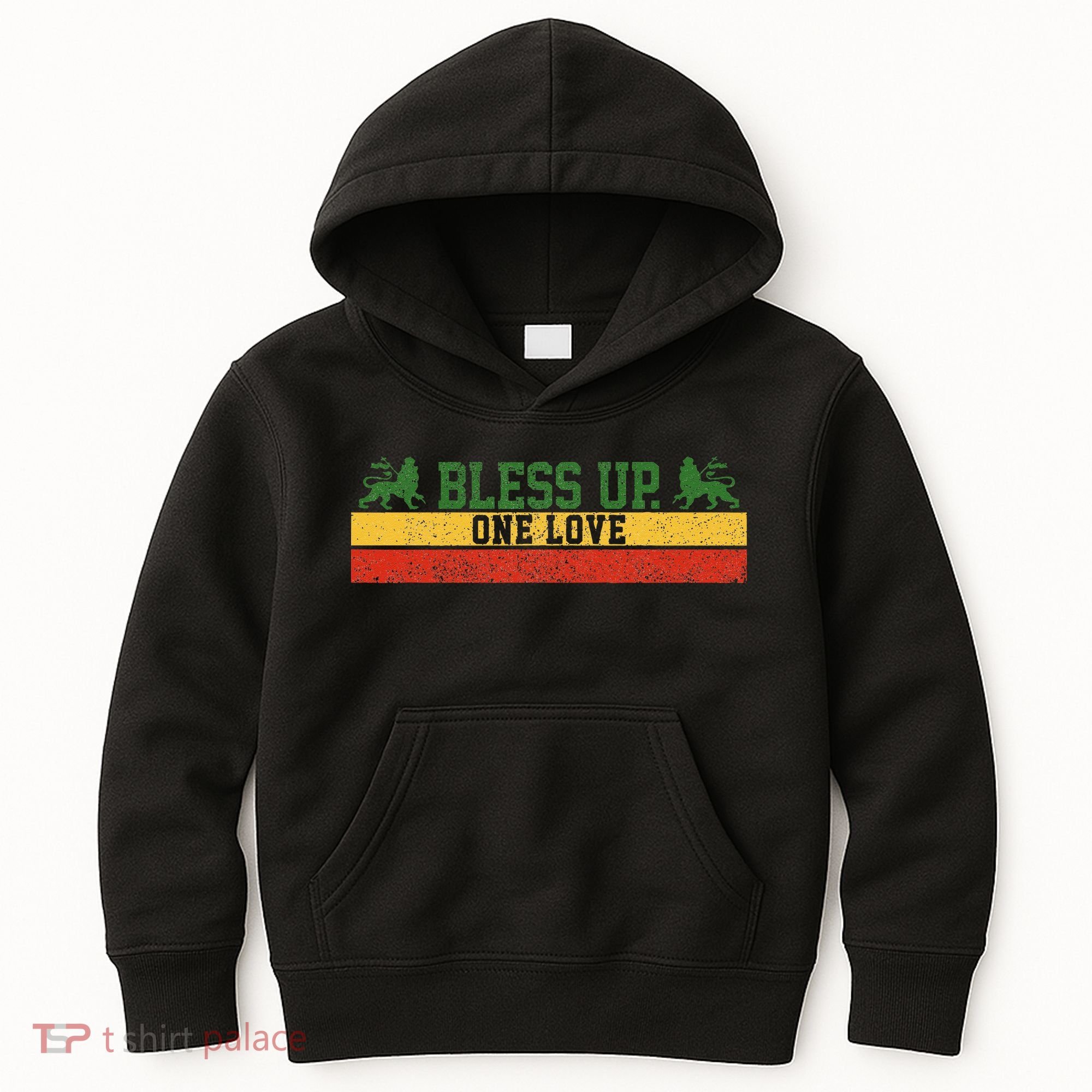 Rastafari Reggae Music Bless Up Dub Dancehall Rasta Gift Kids Hoodie