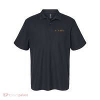 Rasta Reggae Music Note Rastafari Roots Heartbeat EKG Pulse Polo thumb 0