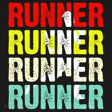 Runner Running Marathoner Retro Vintage Ornament