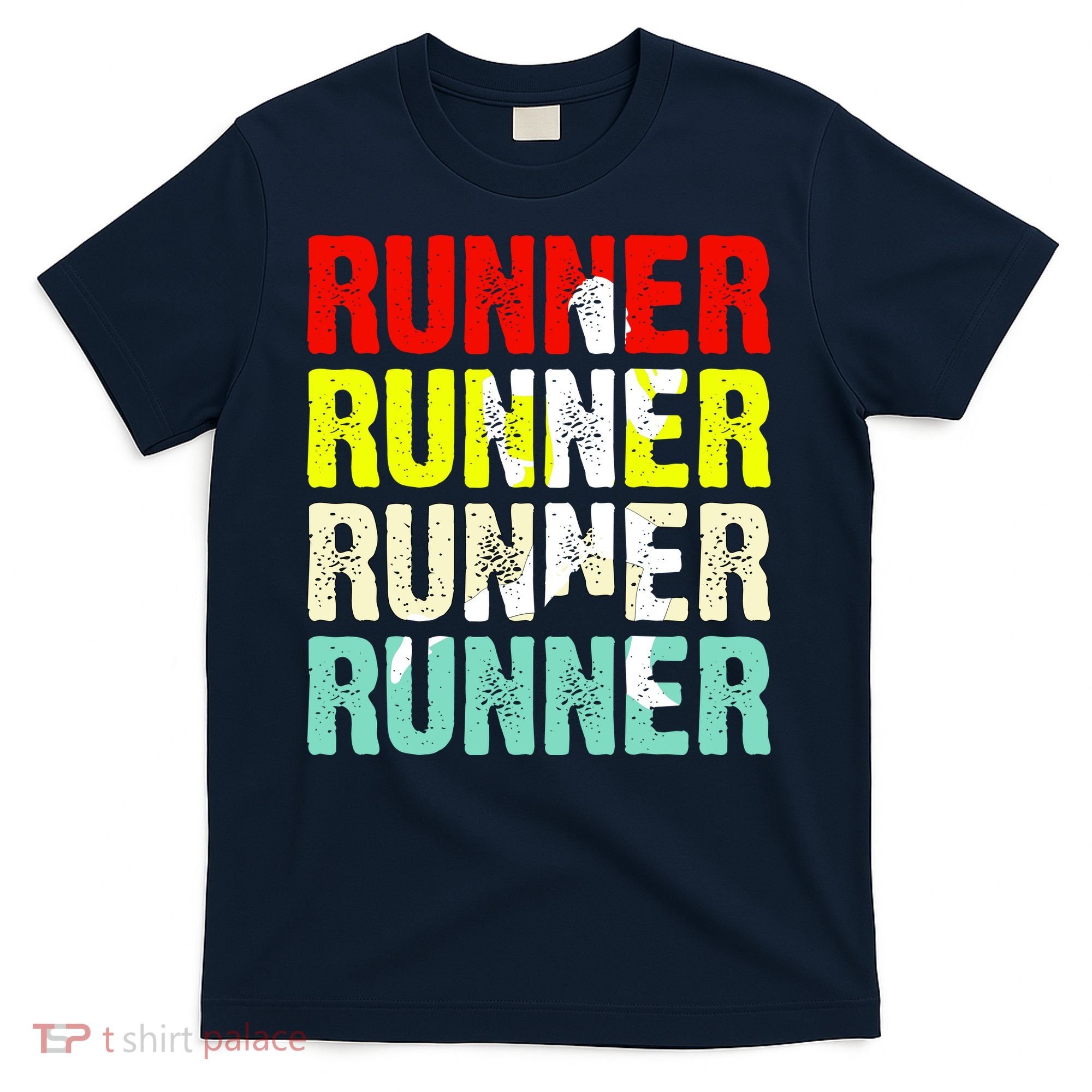 Runner Running Marathoner Retro Vintage T-Shirt