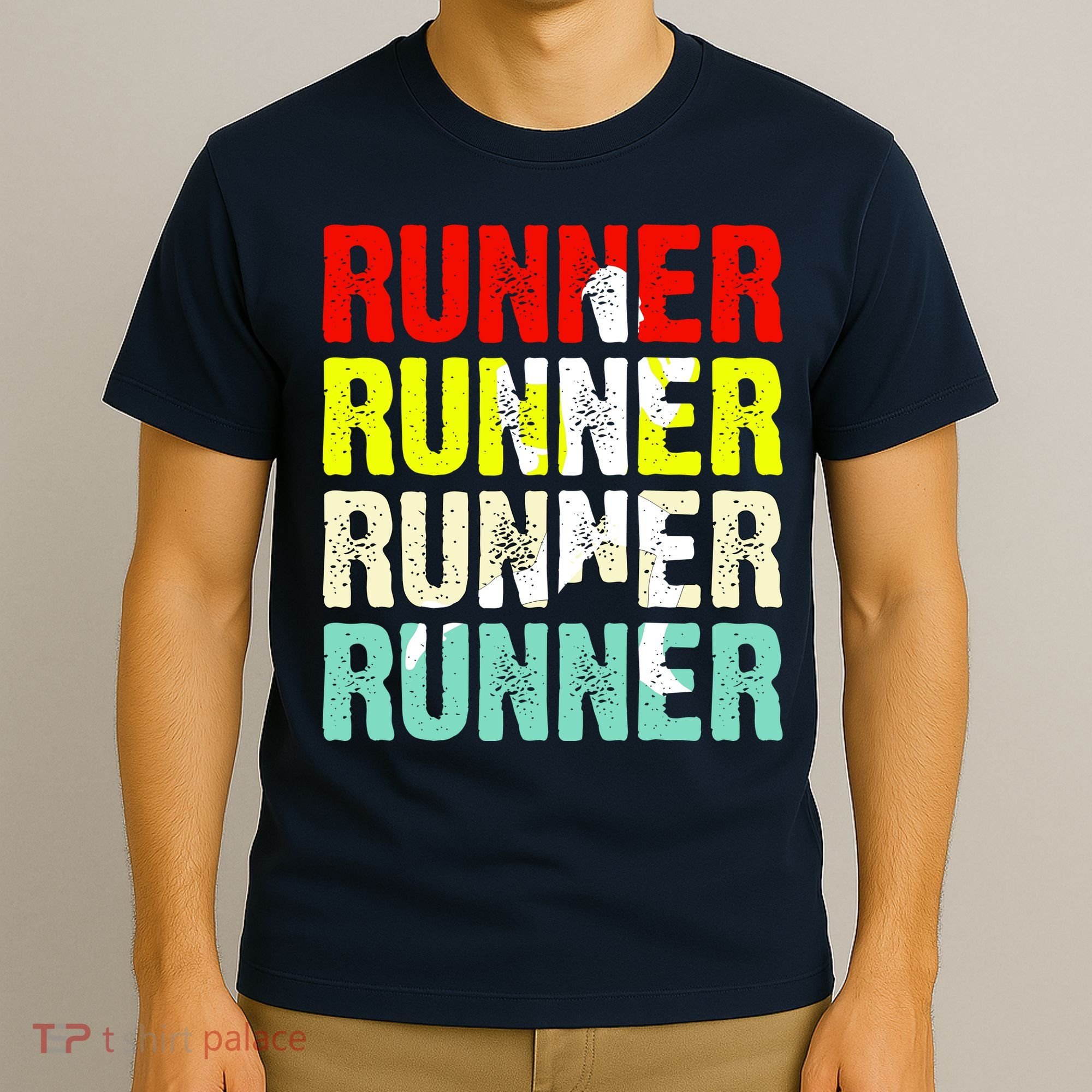 Runner Running Marathoner Retro Vintage T-Shirt