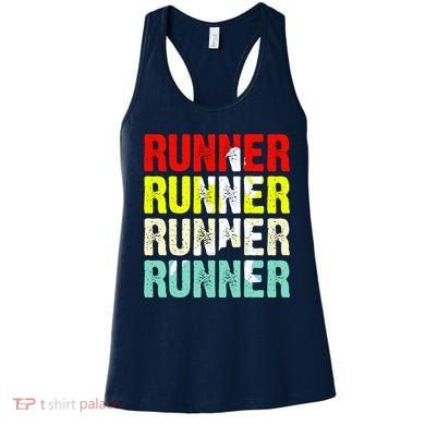 Runner Running Marathoner Retro Vintage Women's Tank Top