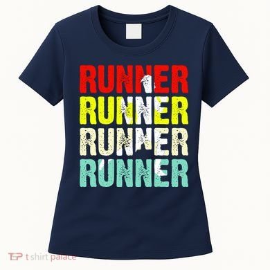 Runner Running Marathoner Retro Vintage Women's T-Shirt