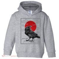Raven Red Moon Anime Japanese Art Toddler Hoodie thumb 0