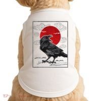 Raven Red Moon Anime Japanese Art Doggie Tank thumb 0