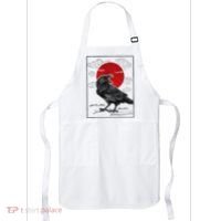 Raven Red Moon Anime Japanese Art Apron thumb 0