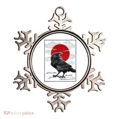 Raven Red Moon Anime Japanese Art Ornament