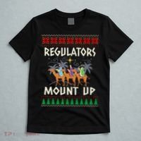 Retro Regulators Mount Up Camel Ugly Christmas Sweater Xmas T-Shirt thumb 5