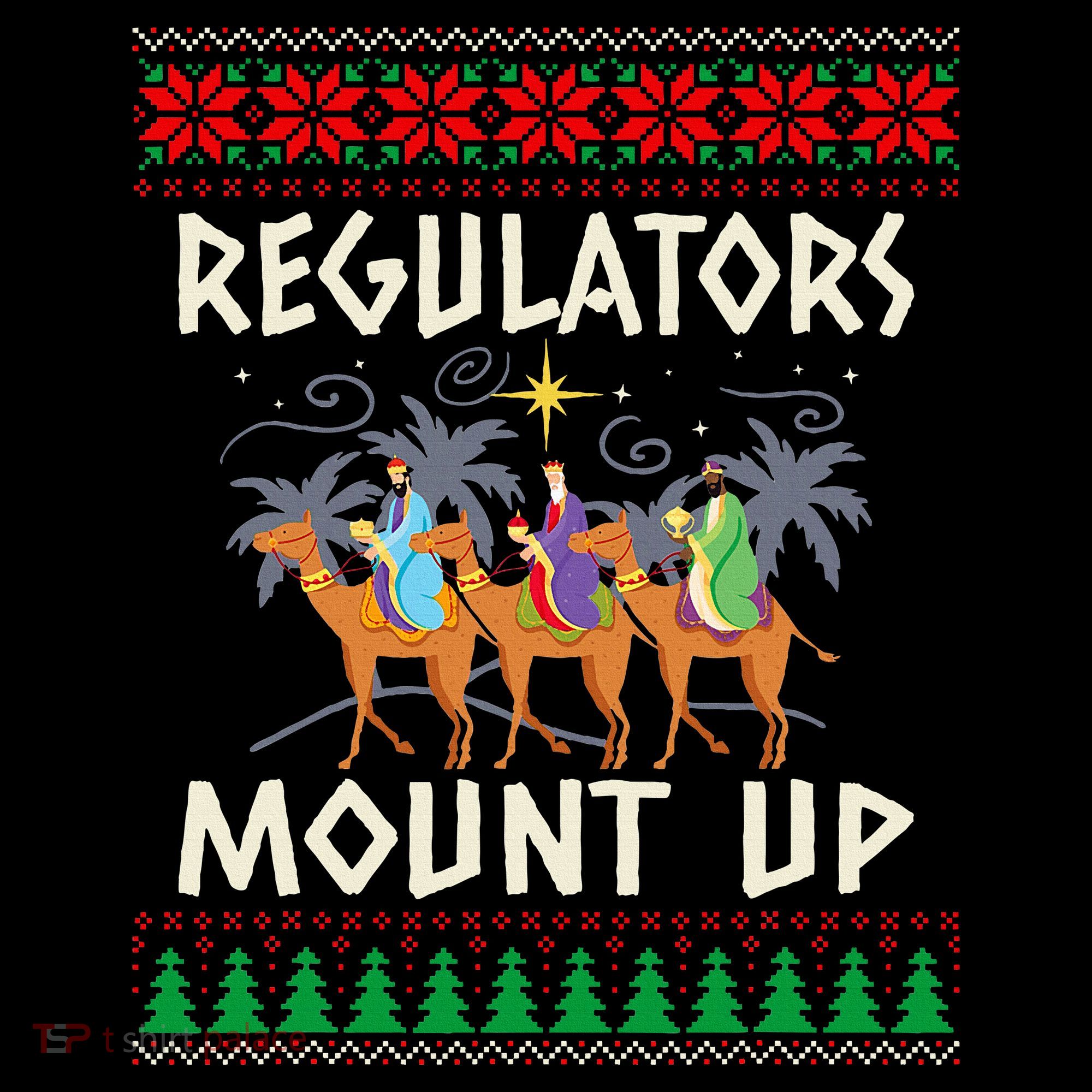 Retro Regulators Mount Up Camel Ugly Christmas Sweater Xmas Women's Hoodie