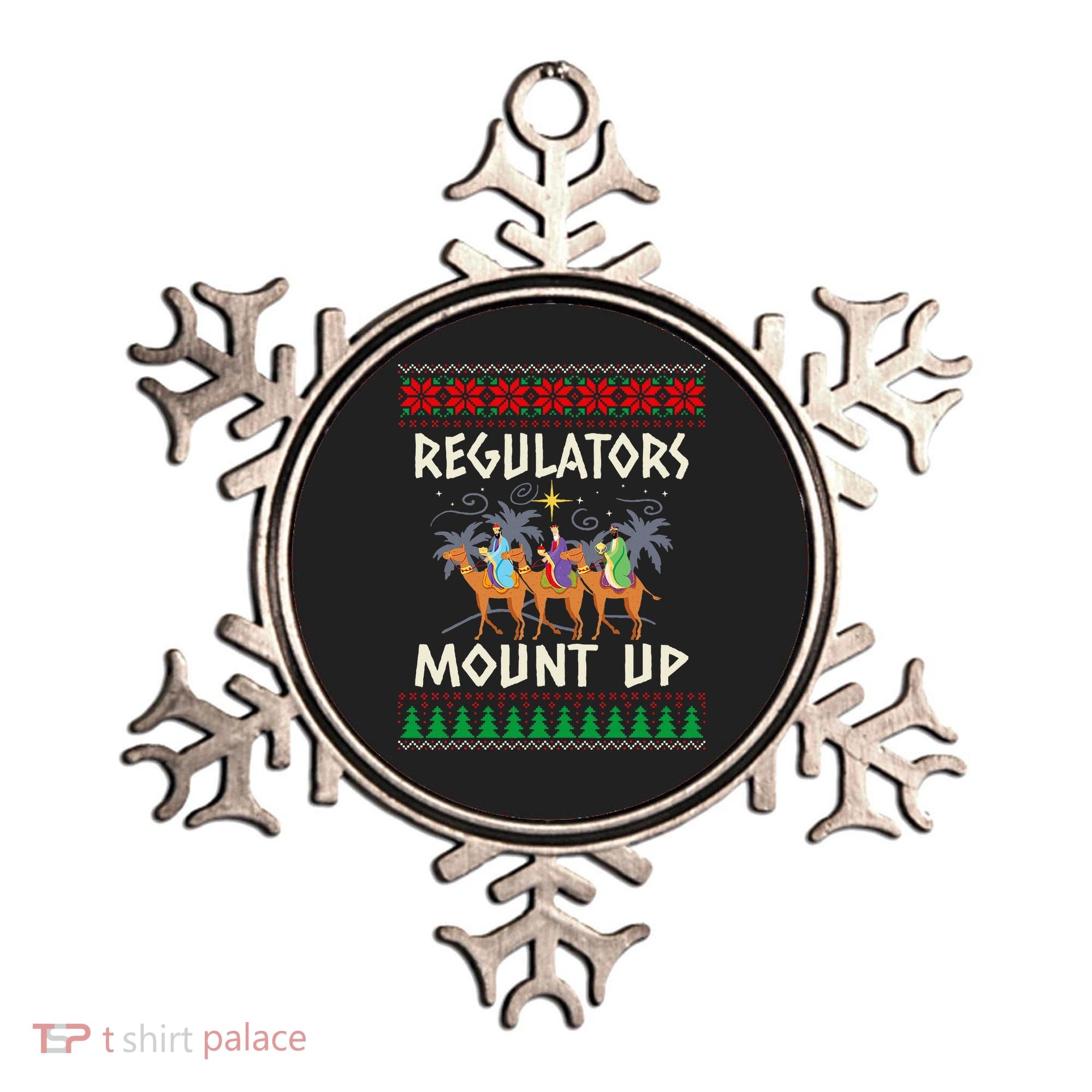 Retro Regulators Mount Up Camel Ugly Christmas Sweater Xmas Ornament