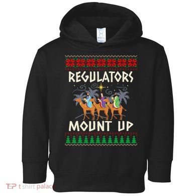 Retro Regulators Mount Up Camel Ugly Christmas Sweater Xmas Toddler Hoodie