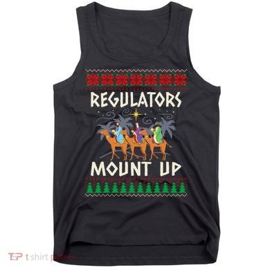 Retro Regulators Mount Up Camel Ugly Christmas Sweater Xmas Tank Top