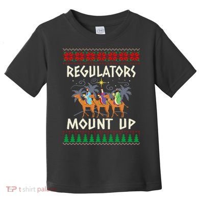 Retro Regulators Mount Up Camel Ugly Christmas Sweater Xmas Toddler T-Shirt