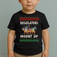Retro Regulators Mount Up Camel Ugly Christmas Sweater Xmas Toddler T-Shirt thumb 2