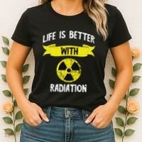 Radioactivity Radiology Nuclear Symbol X Rays Women's T-Shirt thumb 2