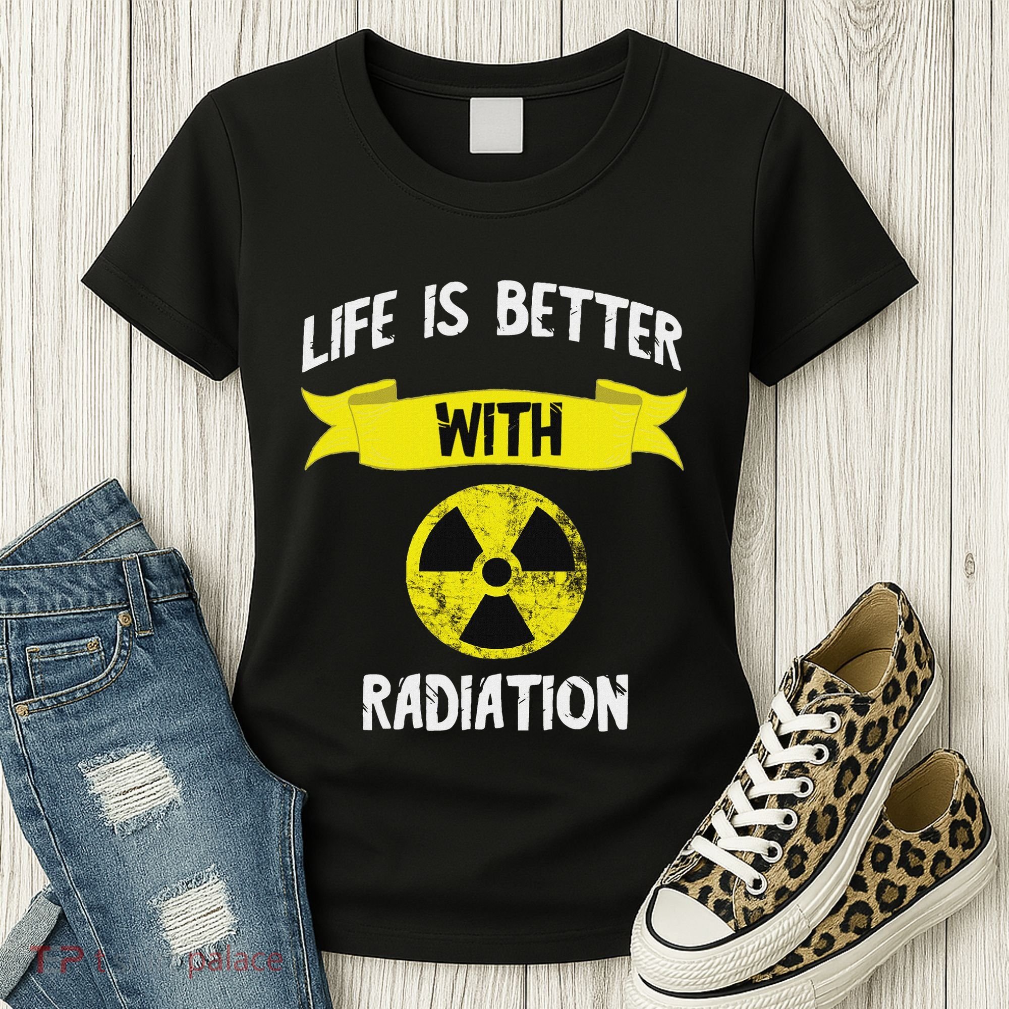Radioactivity Radiology Nuclear Symbol X Rays Women's T-Shirt