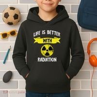 Radioactivity Radiology Nuclear Symbol X Rays Kids Hoodie thumb 2