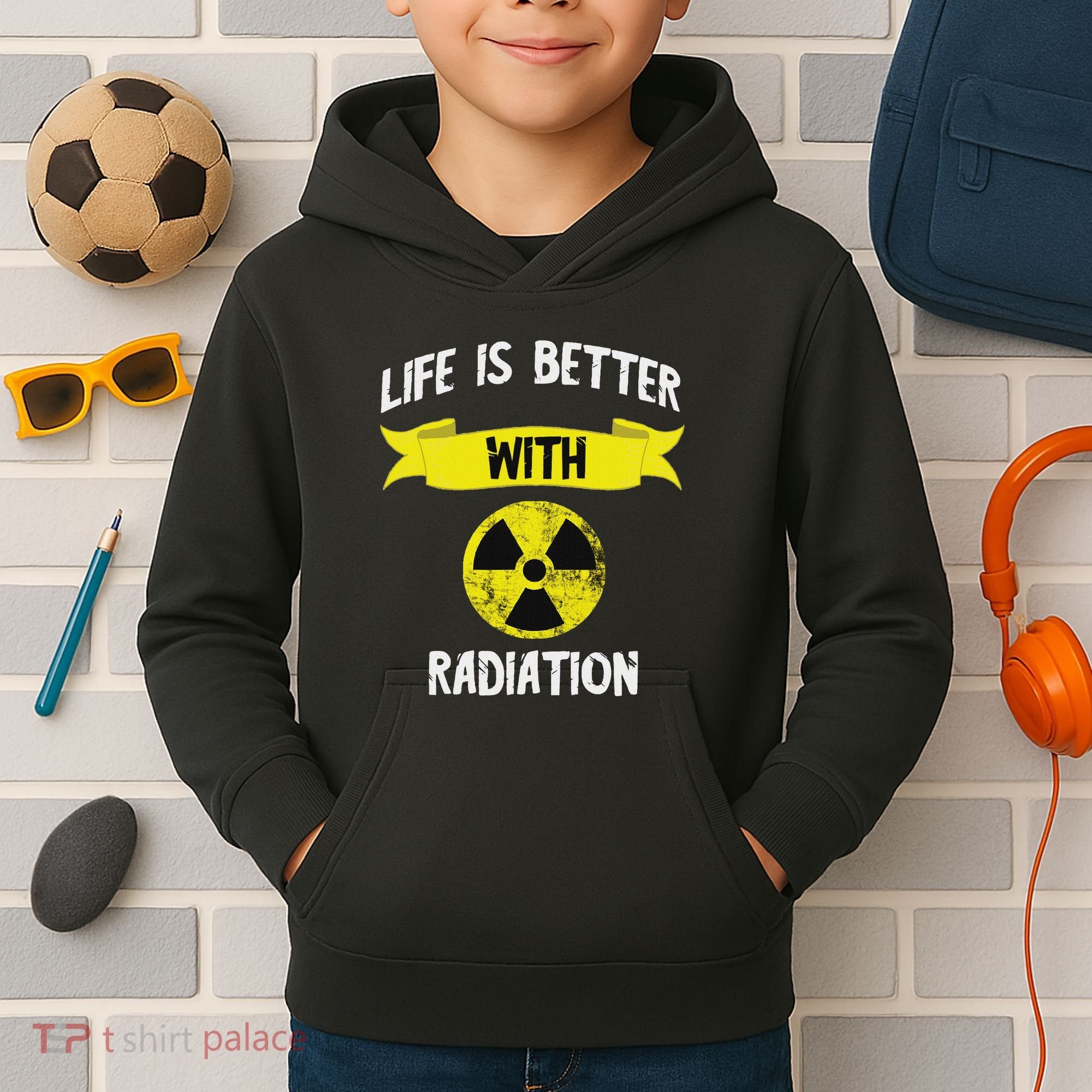 Radioactivity Radiology Nuclear Symbol X Rays Kids Hoodie