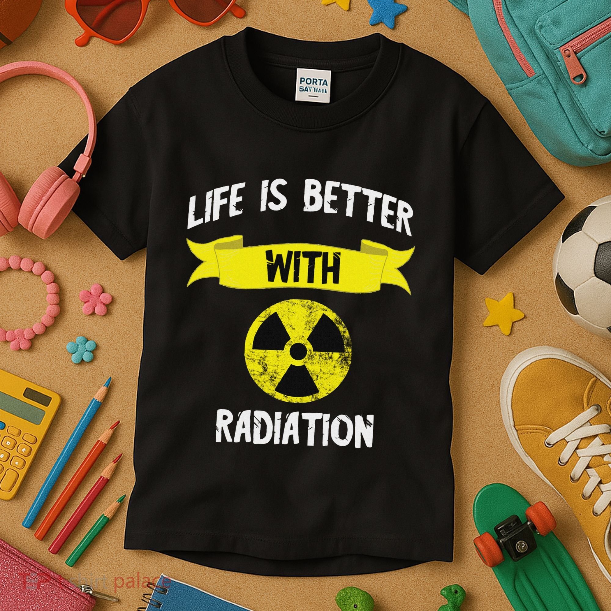 Radioactivity Radiology Nuclear Symbol X Rays Kids T-Shirt