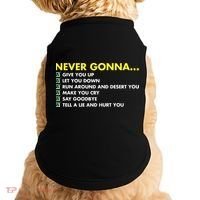 Rick Roll Never Gonna Checklist Doggie Tank thumb 0