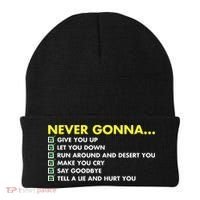 Rick Roll Never Gonna Checklist Beanie thumb 0