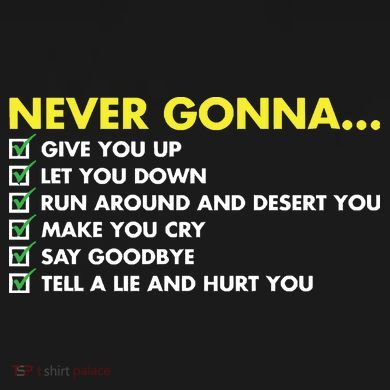 Rick Roll Never Gonna Checklist Ladies Essential Flowy Tank
